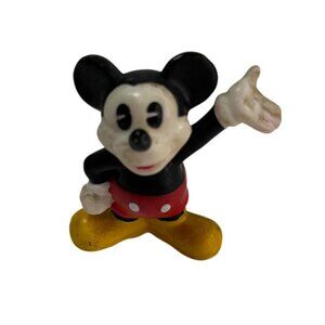 Vintage Disney Mickey Mouse Figurine Collectible 2 Inch PVC Collectible